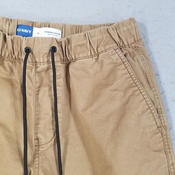 Old Navy jogger pants men's medium brown flex stretch outdoor preppy - Picture 4 of 11
